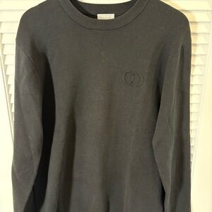 The Row Black Crewneck Sweater for Men
